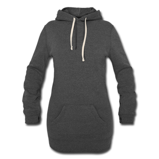 Women's Hoodie Dress - heather black