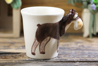 Hand-Painted Animal Mugs