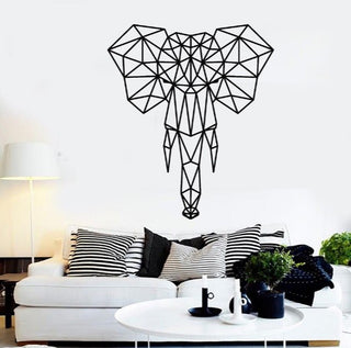 Geometric Elephant Decal