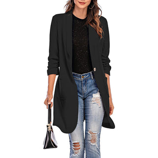 Mid Length Pocket Coat Blazer