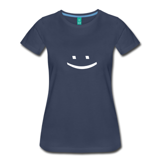 Smiley Face Tee - navy