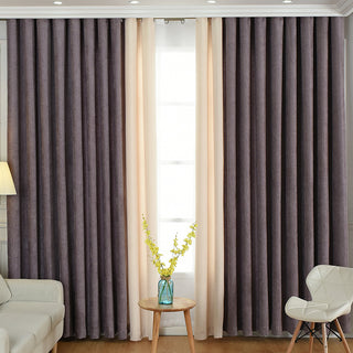 Solid Chenille Curtain