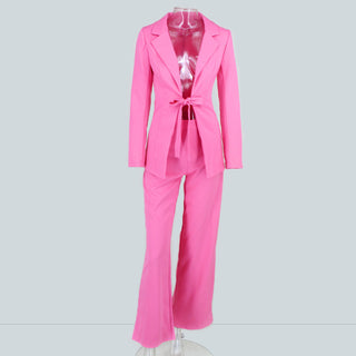 Women's blazer wide-leg pants suit