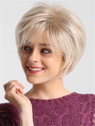 Light Blonde Short Straight  Wig