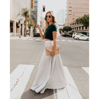 Casual High Waisted Skirt