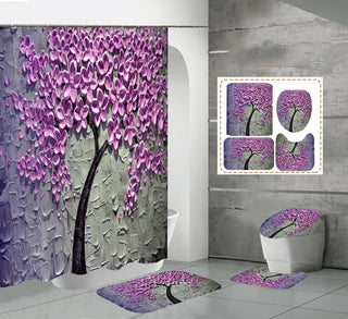 HD Digital Printing Waterproof Polyester Shower Curtain