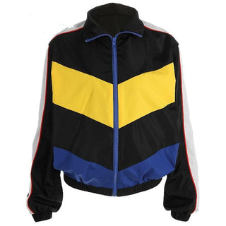 Womans Patchwork Bomber Jacket