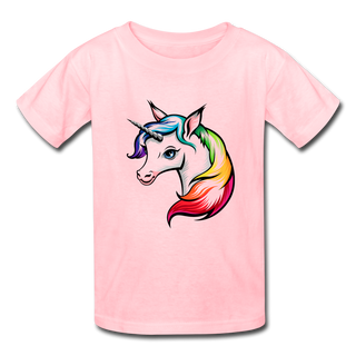 Rainbow Unicorn T - pink