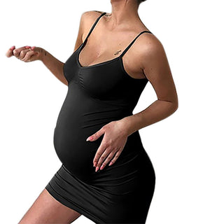 Maternity Clothes Sexy Solid Sleeveless Deep V