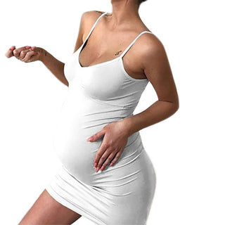 Maternity Clothes Sexy Solid Sleeveless Deep V