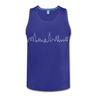 Men’s NYC Skyline Tank - royal blue