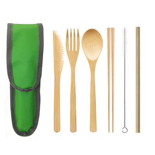 Portable Travel Bamboo Cutlery