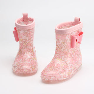 New Children's Rain Boots Cartoon Crystal Bottom