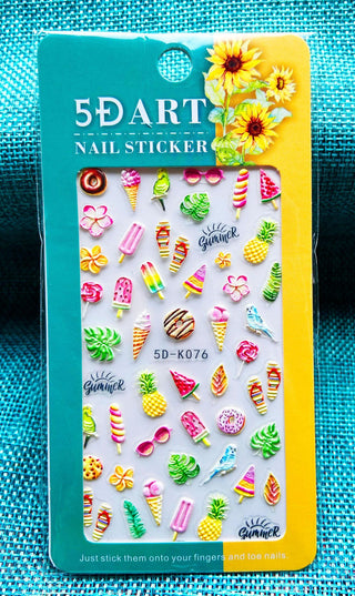 Embossed Nail Sticker