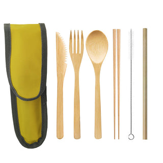 Portable Travel Bamboo Cutlery