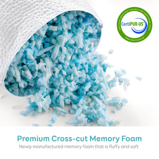 Removable Washable Shredded Memory Foam Pillow