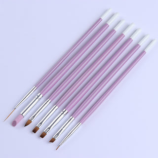 Carved pen nail brush