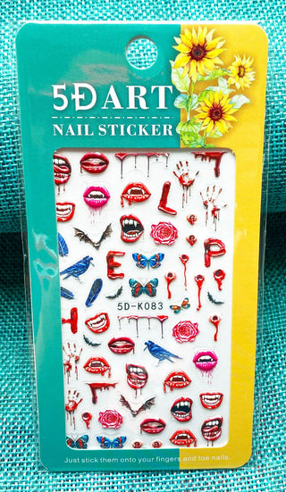 Embossed Nail Sticker