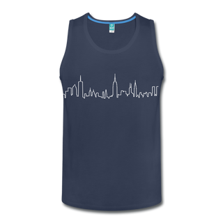 Men’s NYC Skyline Tank - navy