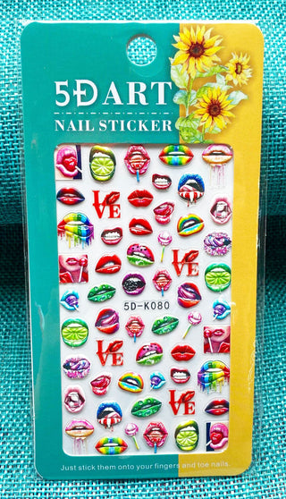 Embossed Nail Sticker