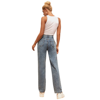 High Waisted Denim trousers