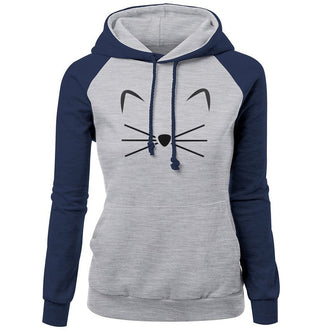 Woman Cute Cat Hoodies