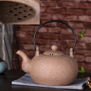 Ceramic Kettle Teapot Purple Sand Beam Kettle