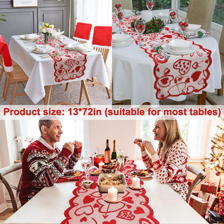 Valentine's Day Table Runner Cupid's Arrow Tablecloth