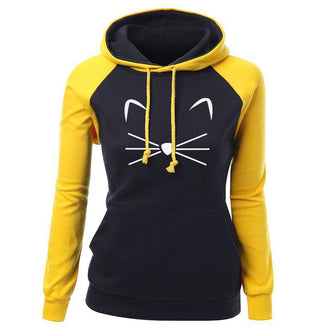 Woman Cute Cat Hoodies