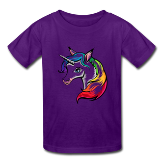 Rainbow Unicorn T - purple