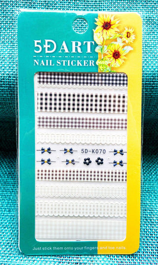 Embossed Nail Sticker