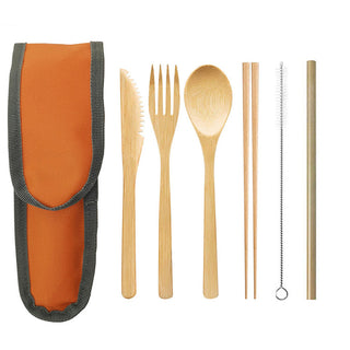 Portable Travel Bamboo Cutlery