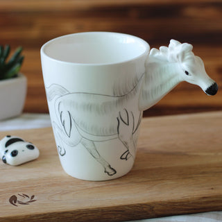 Hand-Painted Animal Mugs