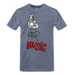 Music T - heather blue