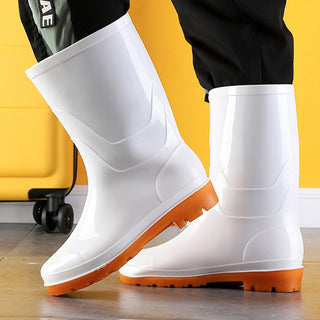 White Sanitary Rain Boots