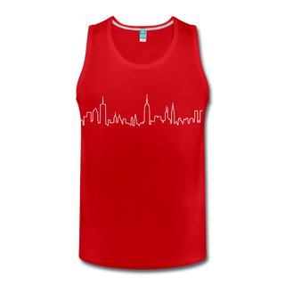 Men’s NYC Skyline Tank - red