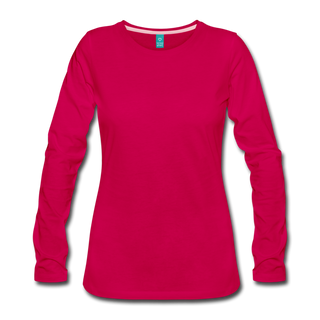 Women's Premium Long Sleeve T-Shirt - dark pink