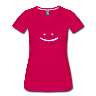 Smiley Face Tee - dark pink