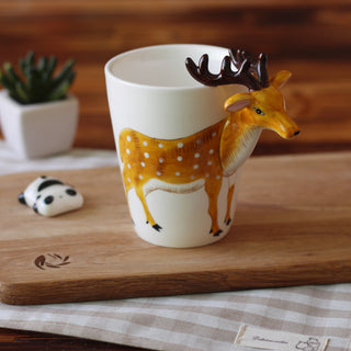 Hand-Painted Animal Mugs