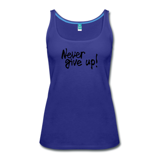 Women’s "Never Give Up" Tank - royal blue