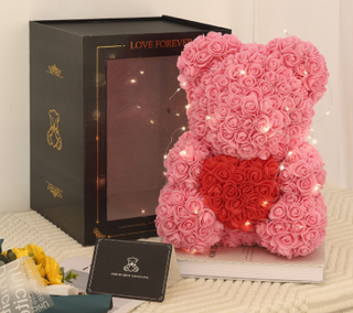 Valentine's Day  Eternal Rose Bear Gift