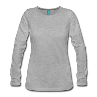 Women's Premium Long Sleeve T-Shirt - heather gray