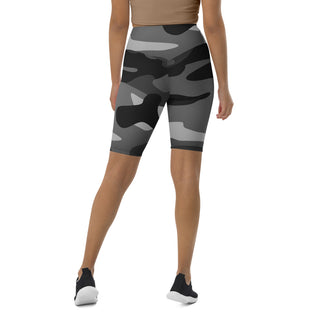 Black Camo Biker Shorts