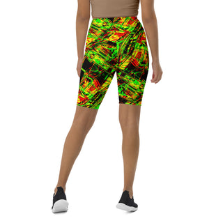 Jamaican Vibe Biker Shorts