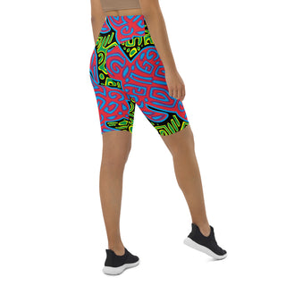 Panamanian  Mola Biker Shorts