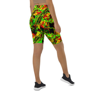 Jamaican Vibe Biker Shorts