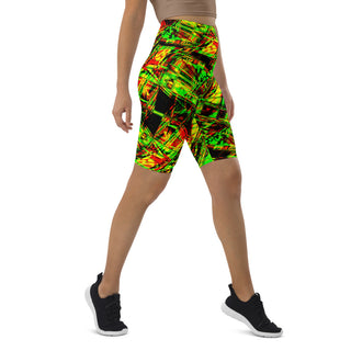 Jamaican Vibe Biker Shorts