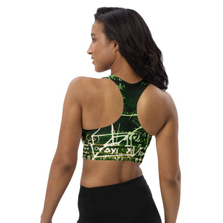 Algebraic Longline Sports Bra