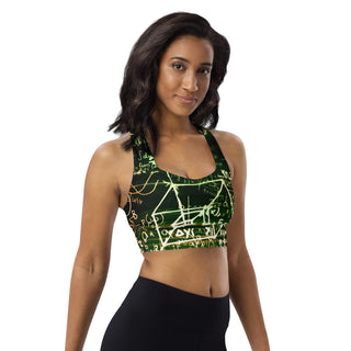 Algebraic Longline Sports Bra