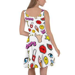 Emoji Skater Dress